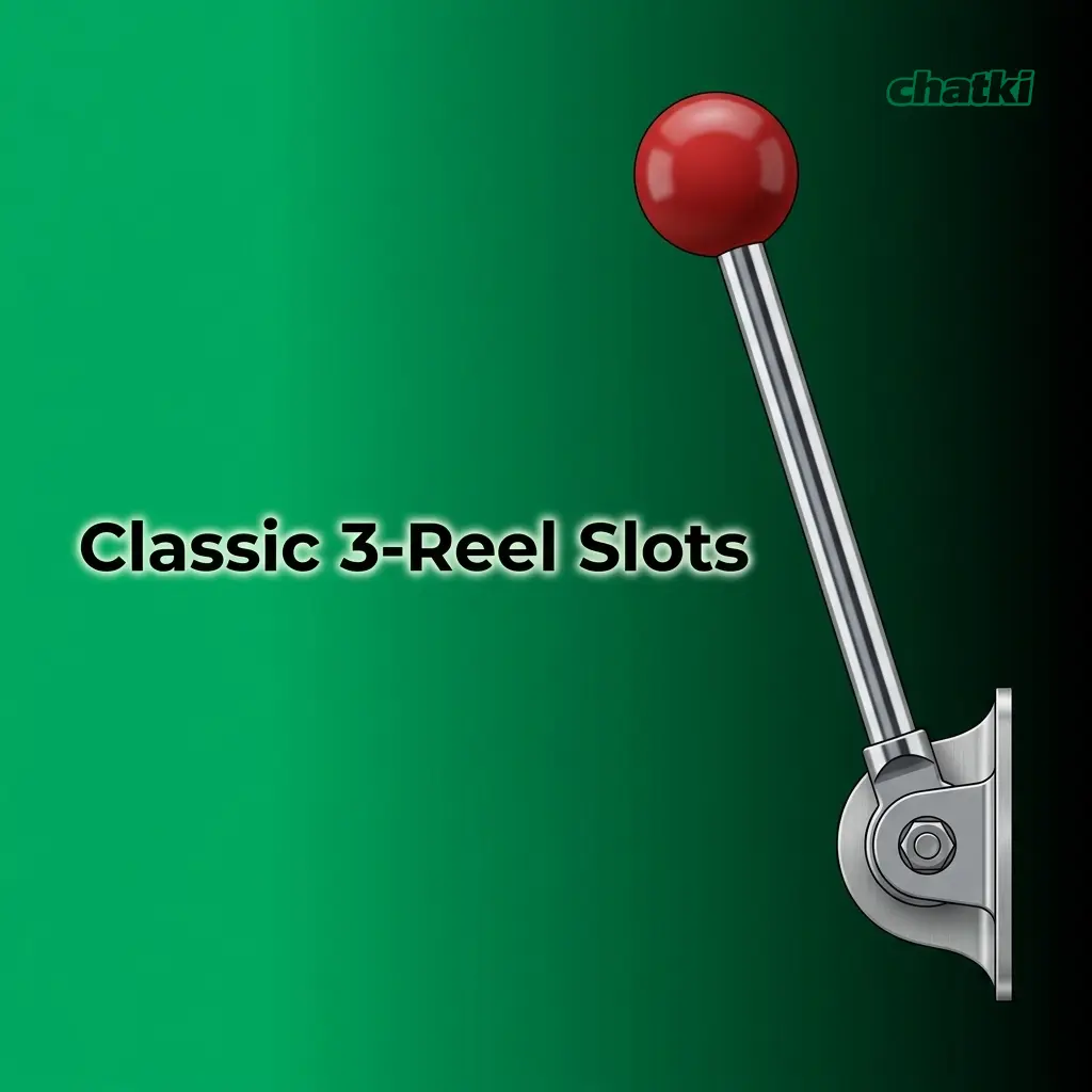 Classic 3-reel slot machines with bar, seven, and fruit symbols on a traditional single payline setup