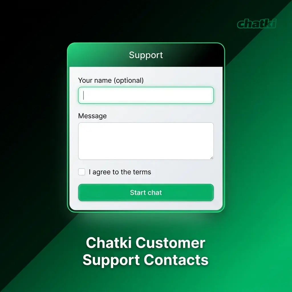 Chatki customer support contacts including live chat, email, Telegram, and Help Centre options for Ethiopian players