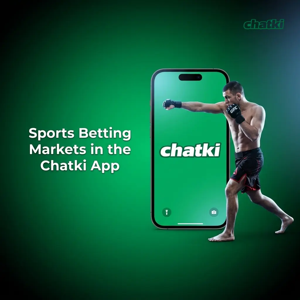 Chatki app sports betting markets showing football, basketball, tennis, eSports and more in LIVE and LINE modes
